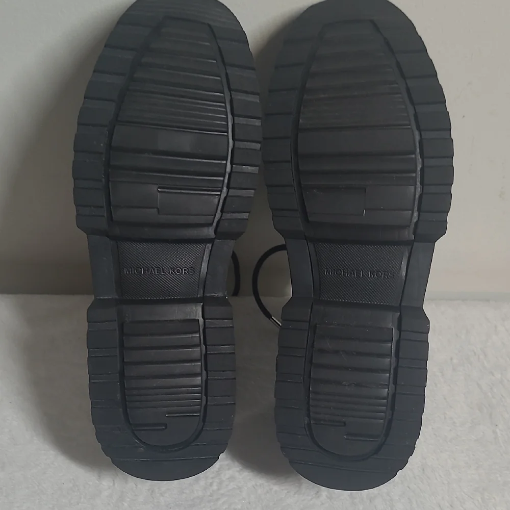 Michael Kors Black and Silver Sneakers with Metallic Accents - Picture 8 of 11